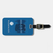 Beer in Moonlight - Washington Bagagelabel (Voorkant horizontaal)