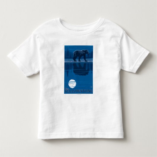 Beer in Moonlight - West Yellowstone, Montana Kinder Shirts (Voorkant)