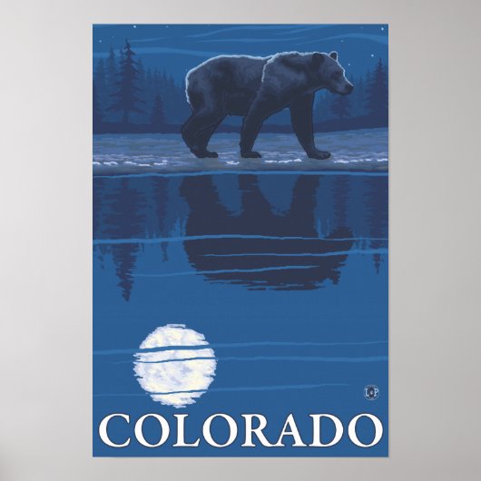Beer in MoonlightColorado Poster (Voorkant)