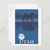 Beer in MoonlightUtah Briefkaart (Voorkant / Achterkant)