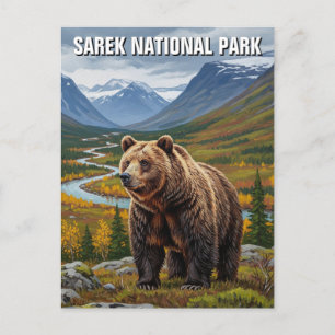 Beer in Sarek National Park Zweden Reizen Briefkaart