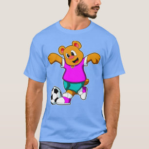 Beer in Sport met Voetbal T-shirt