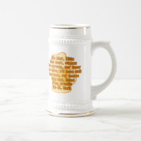 BEER in talen mok - kies stijl en kleur