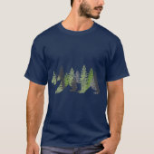 Beer in Trees Grafisch Buiten het Verkennen T-shirt (Voorkant)