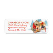 BEER-ING GESCHENKEN CHOW Adresetiketten Aanpassen Etiket (Voorkant)