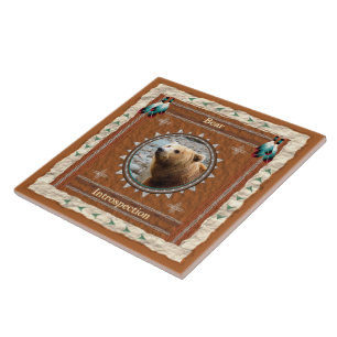 Beer - Introspectie - keramisch tegel Tegeltje