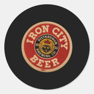 Beer Irons City Pittsburgh Bier Ronde Sticker