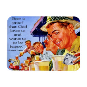 "Beer is bewijs van God houdt van ons" Magnet Magneet