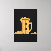 Beer is hier canvas afdruk (Voorkant)