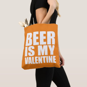 Beer is mijn Valentijn Draagtas