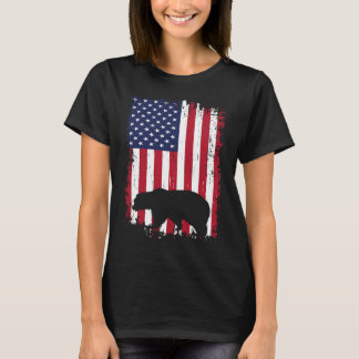 Beer jagen Amerikaanse Vlag VS T-shirt