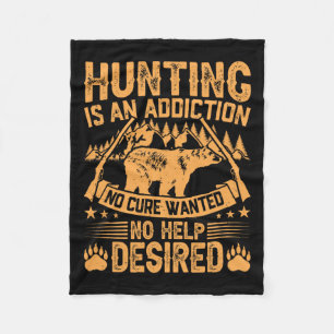 Beer Jagen Mannen Gezegde Jagers Quote Hunter Fleece Deken