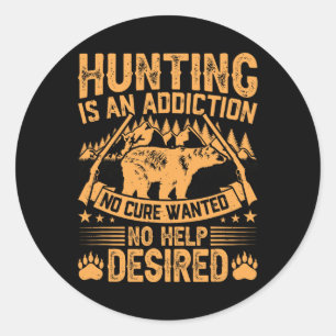 Beer Jagen Mannen Gezegde Jagers Quote Hunter Ronde Sticker