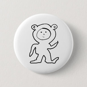 Beer Jammies-Kind Ronde Button 5,7 Cm