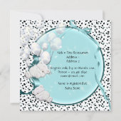 beer jongen baby shower teddy kaart (Achterkant)