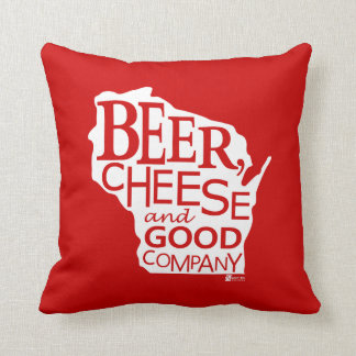Beer Kaas & Goed Gezelschap Zany Du Designs WI Kussen