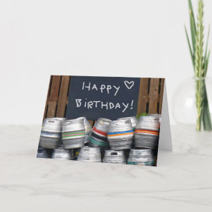 Beer kegs Carte d'anniversaire