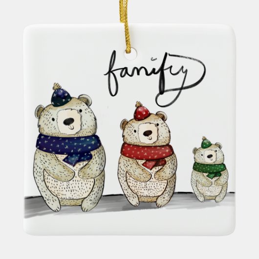 Beer Keramisch Ornament (Voorkant)