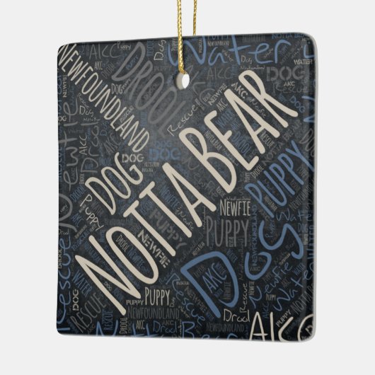 Beer keramisch Ornament (Links)