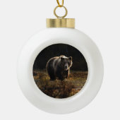 Beer Keramische Bal Ornament (Voorkant)