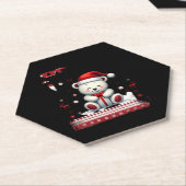 Beer Kerst (4) Kartonnen Onderzetters (Schuin)