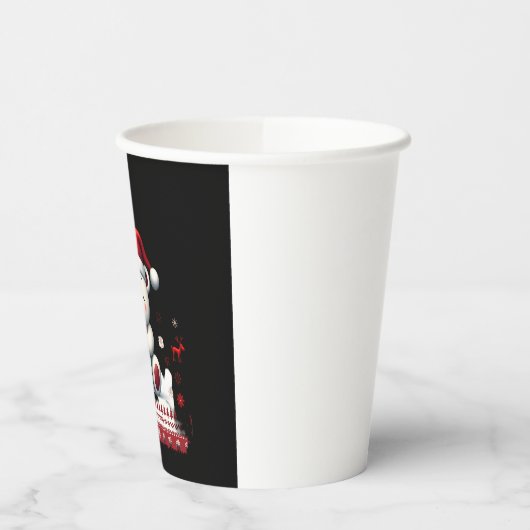 Beer Kerst (4) Papieren Bekers (Links)