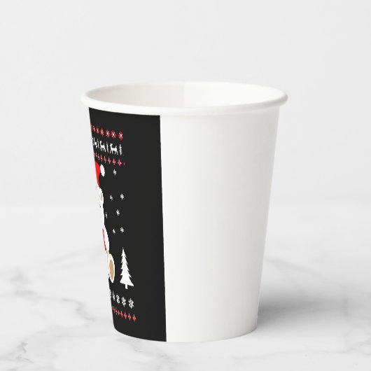 Beer Kerst (4) Papieren Bekers (Links)