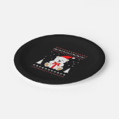 Beer Kerst (4) Papieren Bordje (Gekanteld)