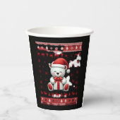 Beer Kerst (5) Papieren Bekers (Voorkant)