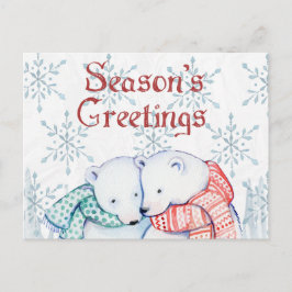 Beer kerst briefkaart
