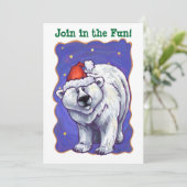 Beer kerst kaart (Staand voorkant)