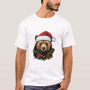 Beer kerstboom licht t-shirt