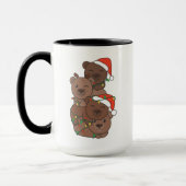 Beer kerstboomkerstdieren Beren Mok (Links)