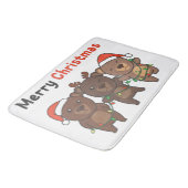 Beer kerstdieren Beren Kerst-kerst Badmat (Gekanteld)