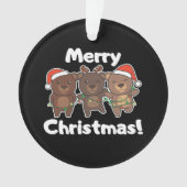 Beer kerstdieren Beren Kerst-kerst Ornament (voorkant)