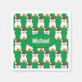 Beer kerstkerstkerstkerstkerstkerstkerstkerstkerst servet (Voorkant)