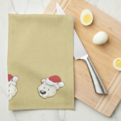 Beer kerstmis theedoek (Quarter Fold)