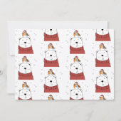 Beer kerstWenskaart (Achterkant)