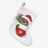 Beer kerstwinter Beren Kleine Kerstsok (Voorkant (Hangend))