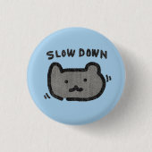 Beer knop ronde button 3,2 cm (Voorkant)