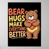Beer knuffels maken alles beter poster (Voorkant)