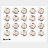 beer konijnenleeuw cactus regenboog Baby shower Ronde Sticker (Vel)
