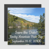 Beer Lake bij het Nationaal Park Rocky Mountain (Voorkant / Achterkant)