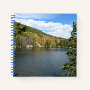 Beer Lake bij het Nationaal Park Rocky Mountain Notitieboek