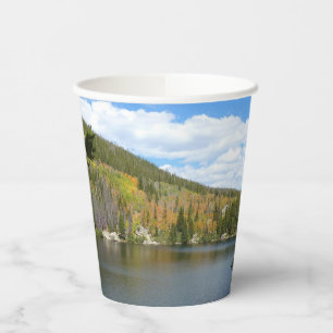 Beer Lake bij het Nationaal Park Rocky Mountain Papieren Bekers