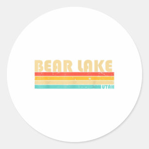 BEER LAKE UTAH Fun Vissen Camping Summer Ronde Sticker