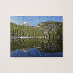 Beer Lake-weerkaatsing I Legpuzzel