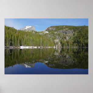 Beer Lake-weerkaatsing I Poster