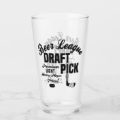 Beer League Hockey Draft Pick Premium Light Player Glas (Achterkant)