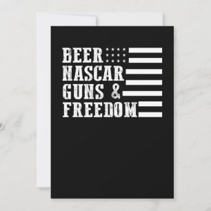 Beer Lover Beer Nascar Pistolen Freedom Bedankkaart